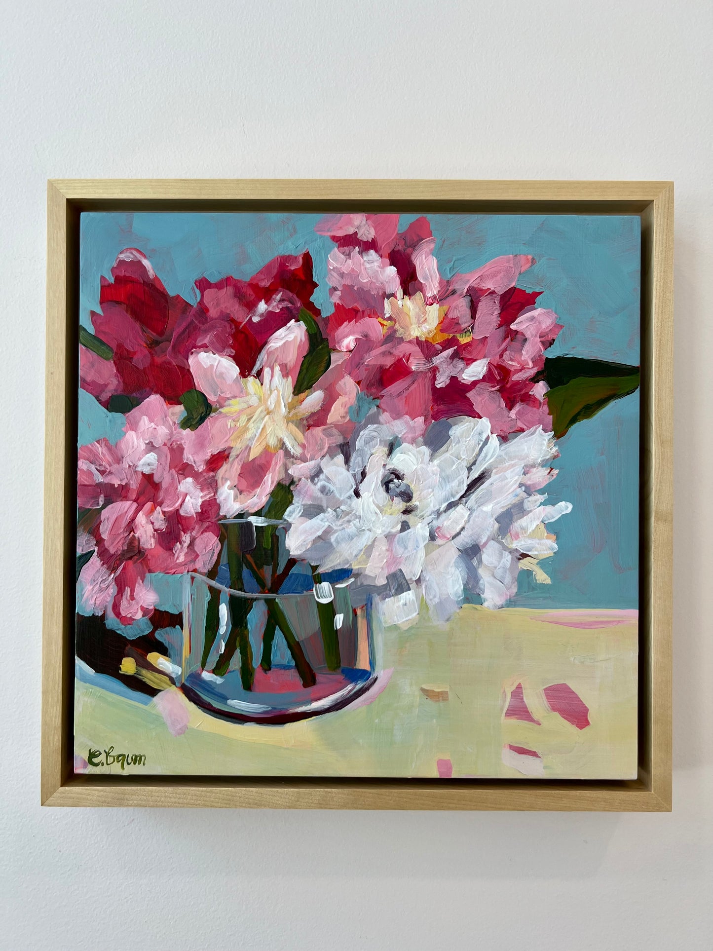 “thank you for that”, original still life floral painting