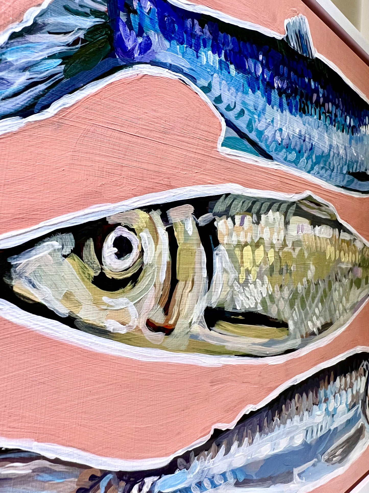 “On the Line” - Original Fish Painting