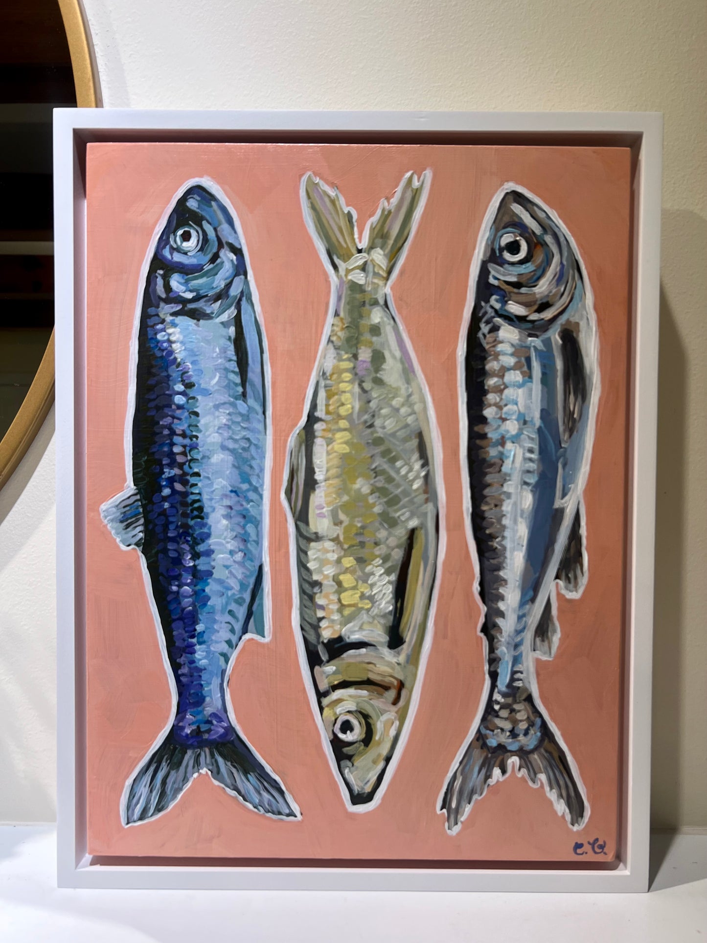 “On the Line” - Original Fish Painting