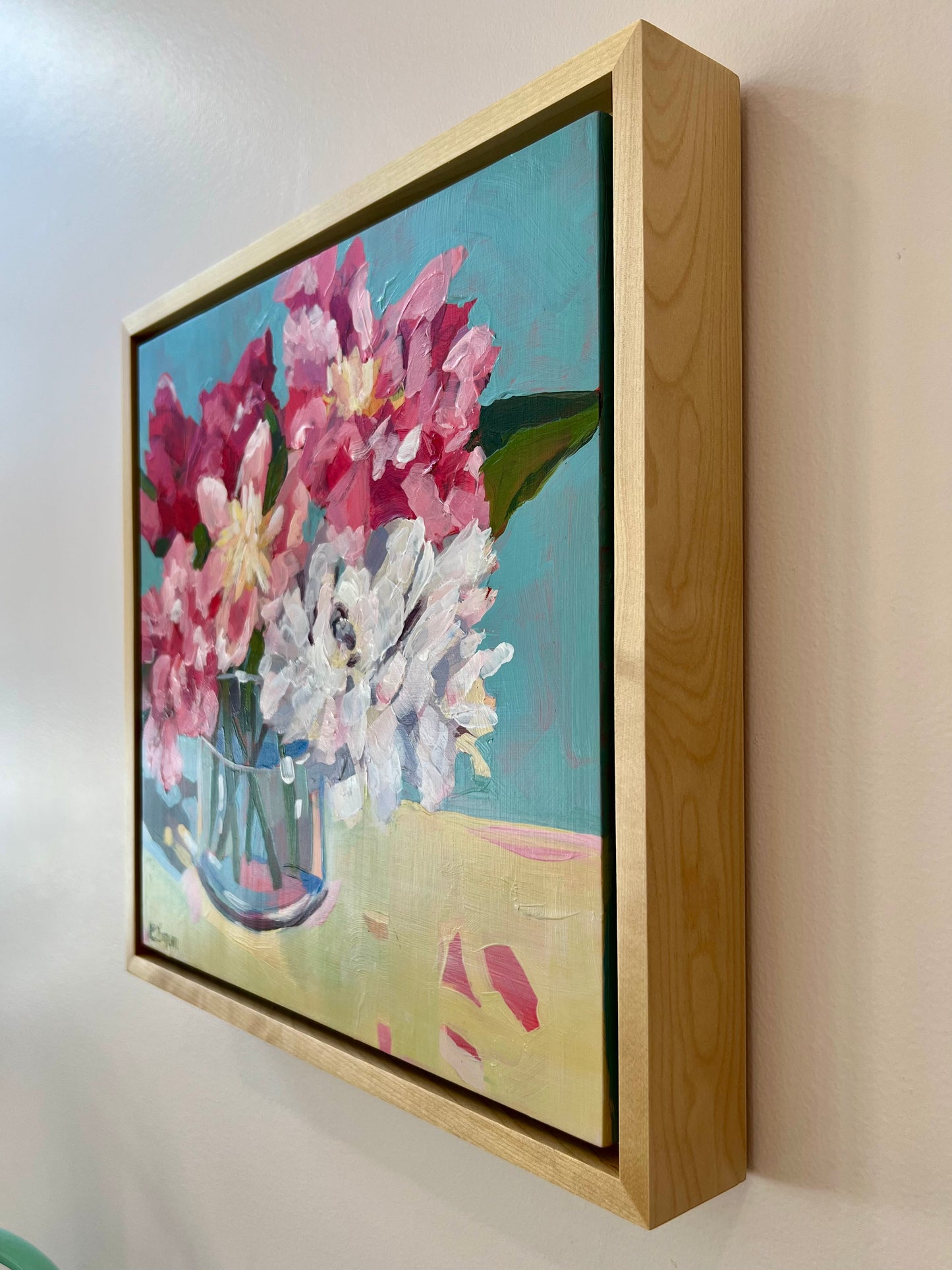 “thank you for that”, original still life floral painting