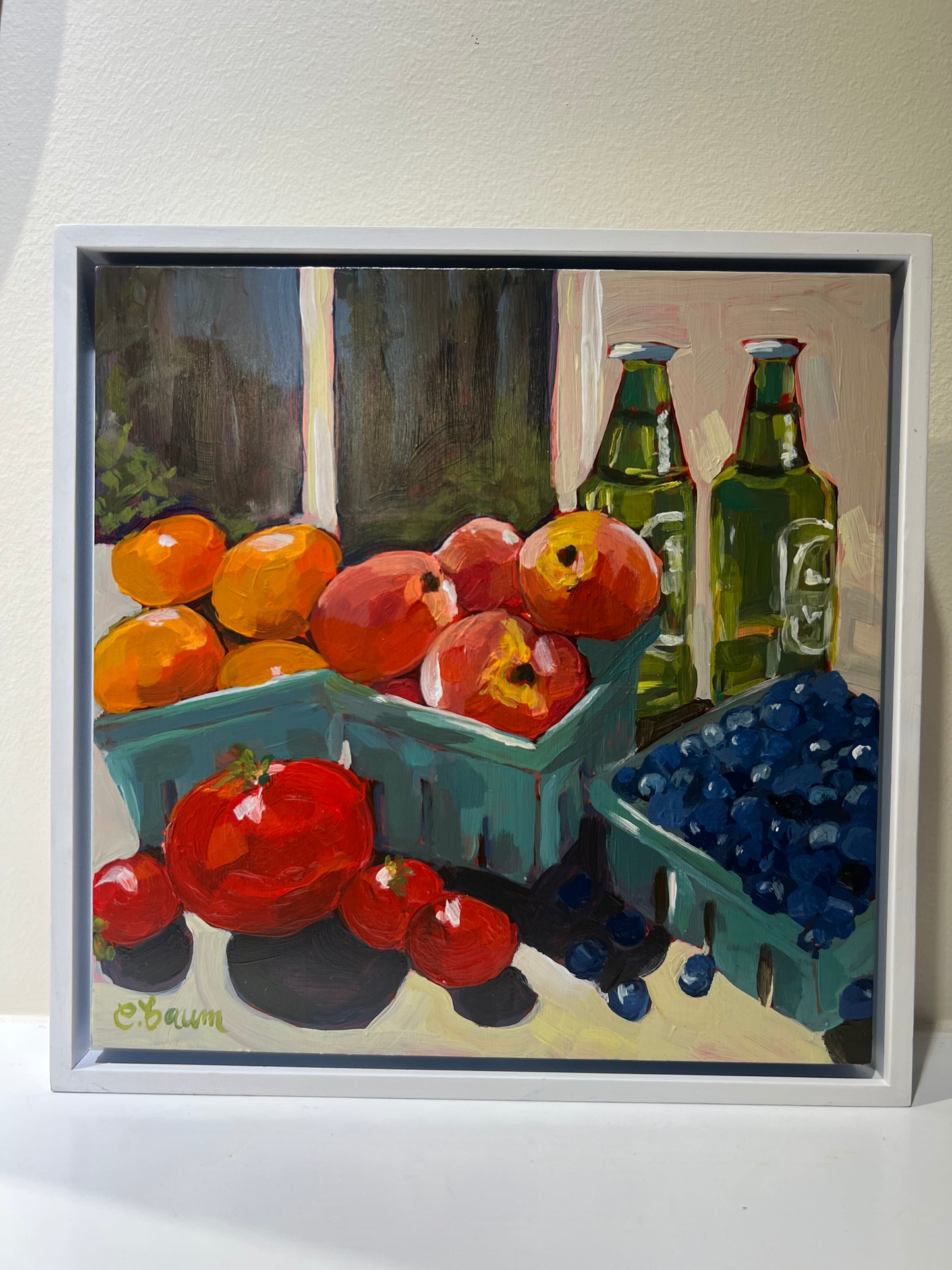 “Farmer’s Market Season” - original artwork, framed fruit painting