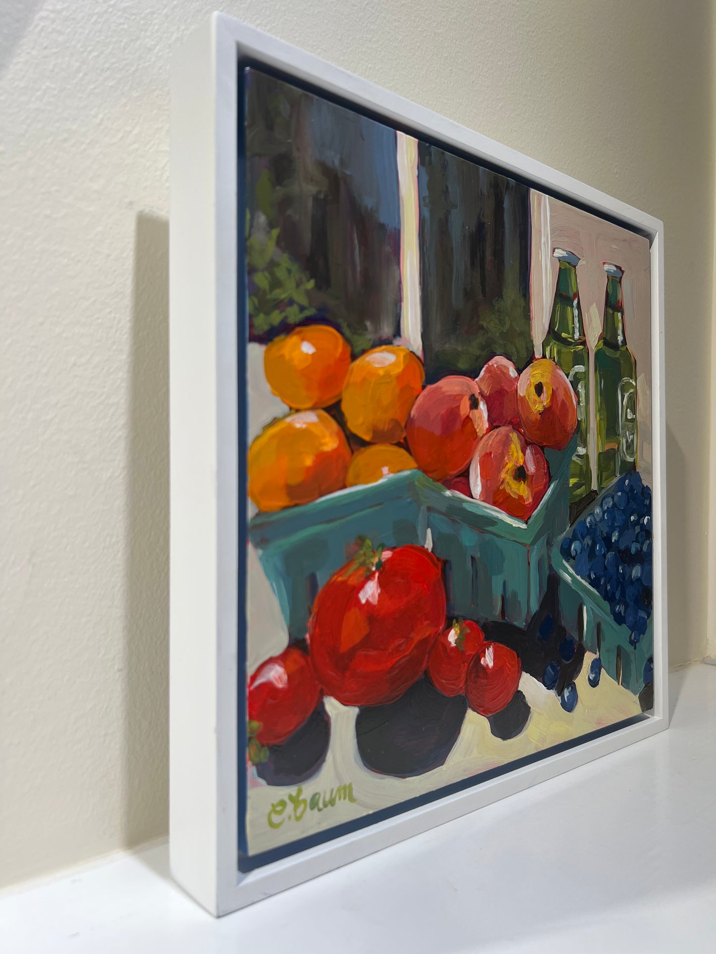 “Farmer’s Market Season” - original artwork, framed fruit painting