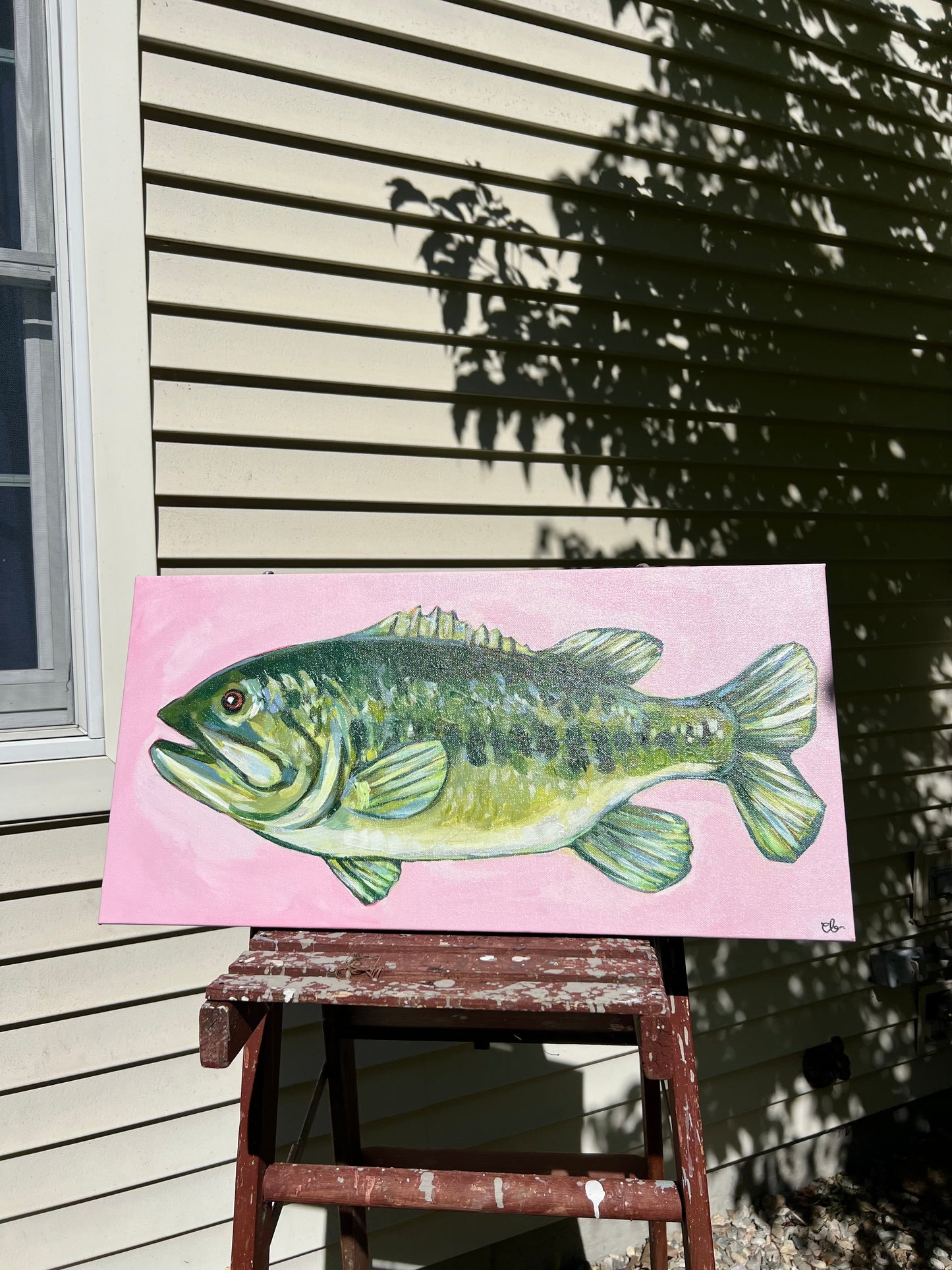 Big Beauty - Largemouth Bass Original Painting