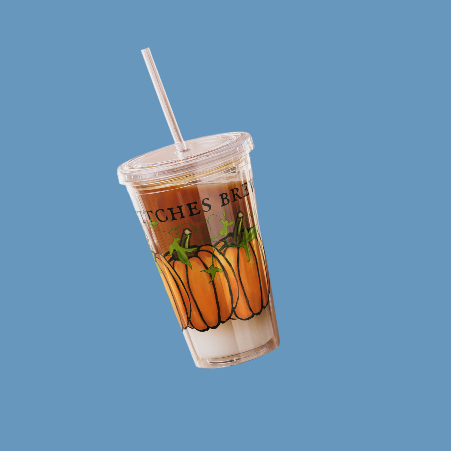 Clear plastic tumbler