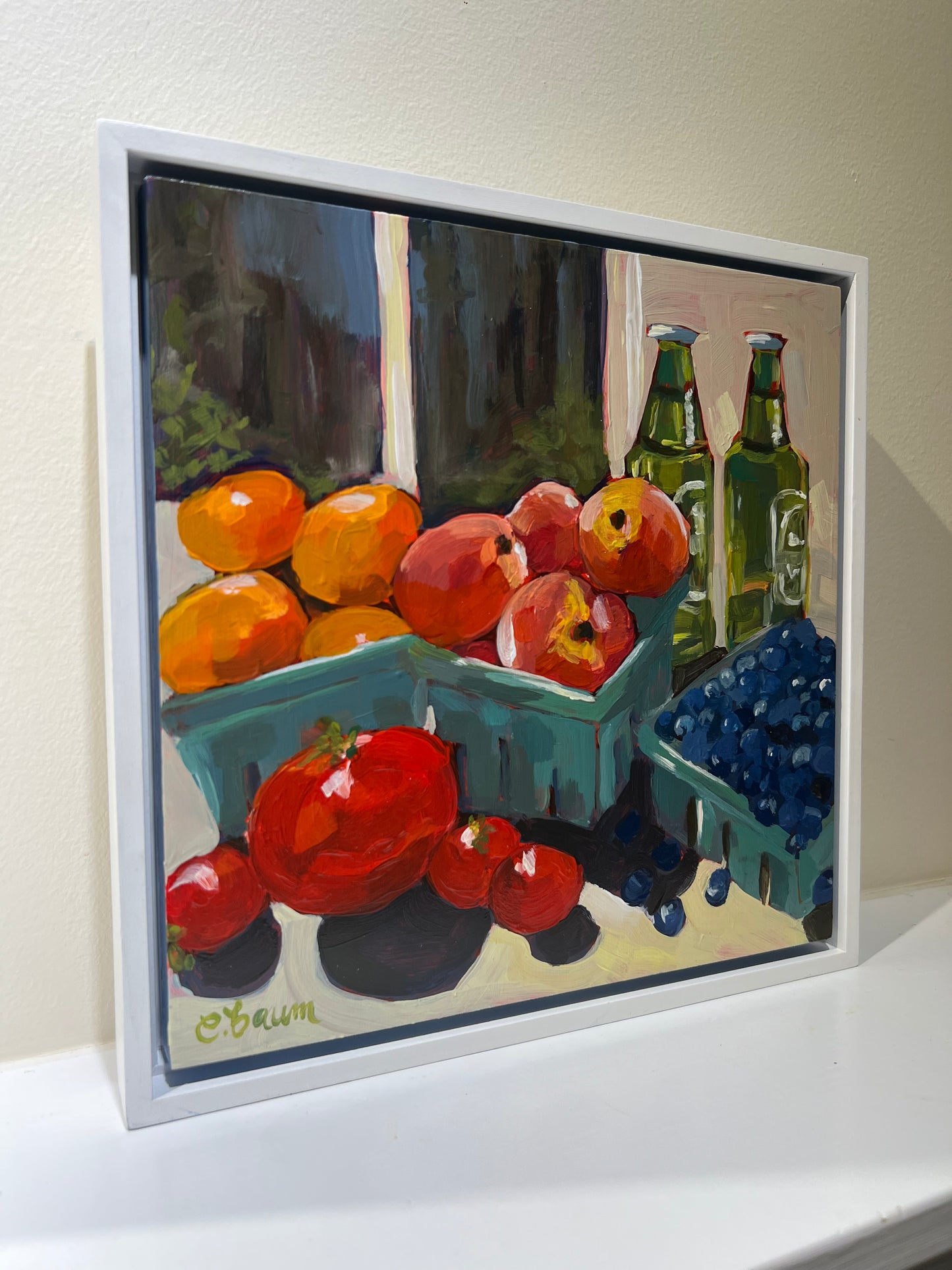 “Farmer’s Market Season” - original artwork, framed fruit painting